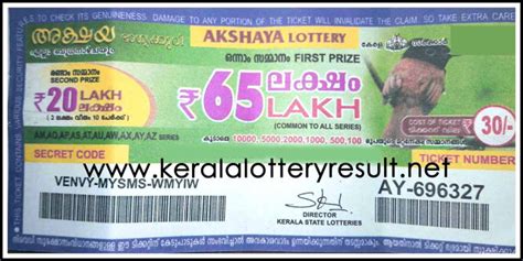Official Kerala Lottery 15.